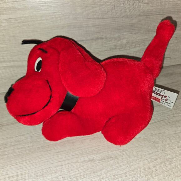 Vintage CLIFFORD THE BIG RED DOG 8"  Scholastic Side Kicks Plush 1997 - Picture 3 of 11